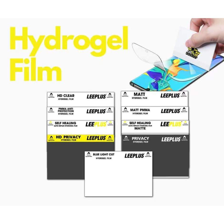 ฟิล์มเเบบตัดเครื่อง ฟิล์ม HYDROGEL ฟิล์มใส HD MATT มีอีกให้เลือกอีกหลายเเบบ เหมาะสำหรับช่างเเละร้านที่ขายฟิล์มรุ่นต่างๆ