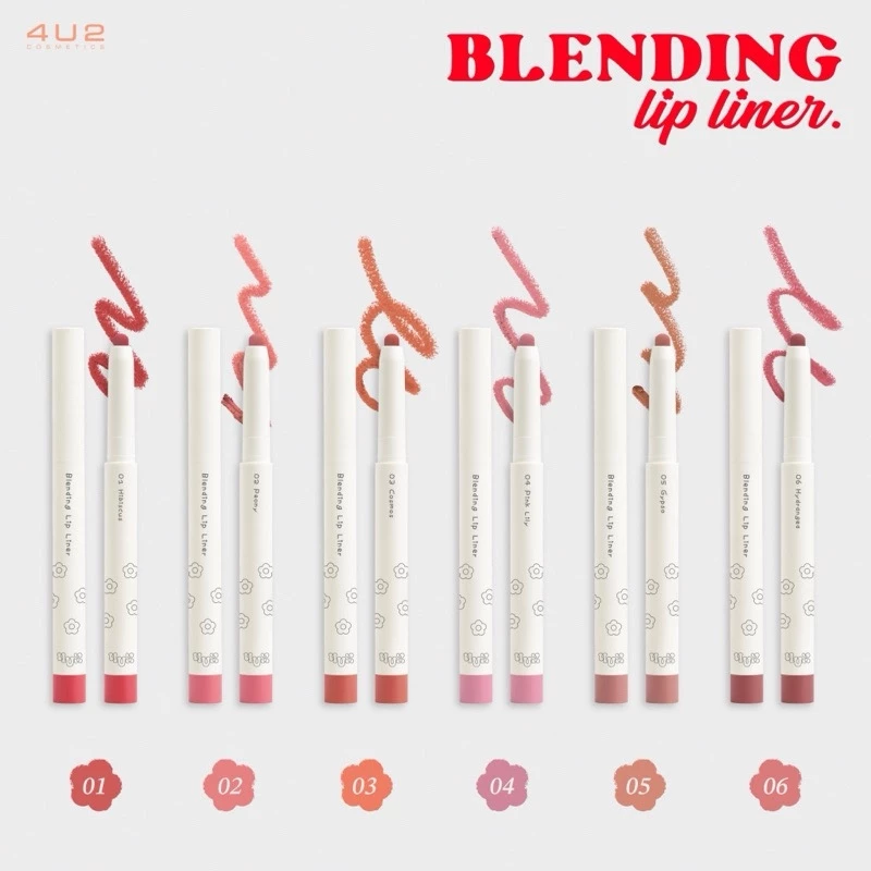 มี 2 สีใหม่ 𝟒𝐔𝟐 𝐁𝐥𝐞𝐧𝐝𝐢𝐧𝐠 𝐋𝐢𝐩 𝐋𝐢𝐧𝐞𝐫 ลิปไลน์เนอร์