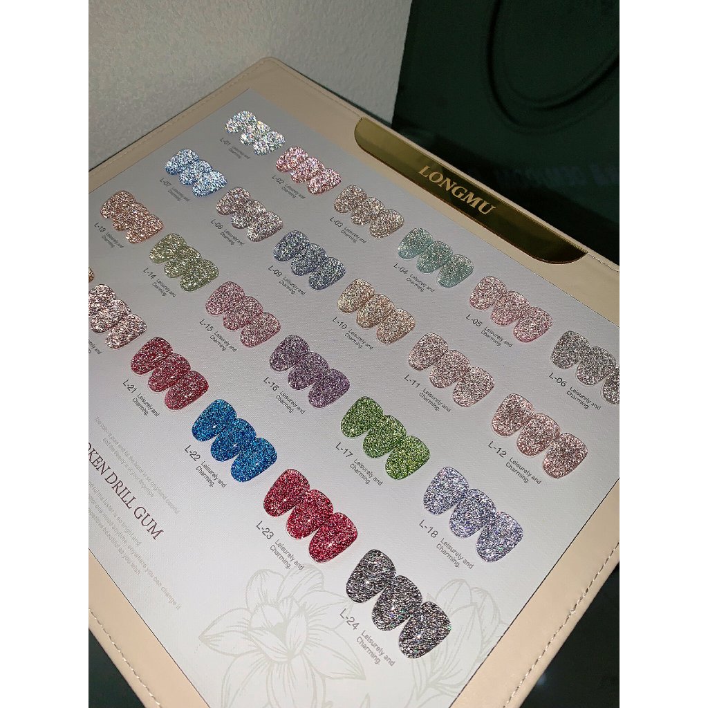 LO004 สีแฟลช 24 สี แบรนด์ Longmu