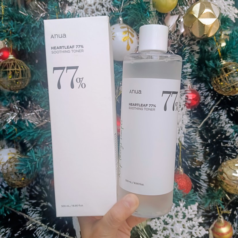 ขวดใหญ่/แท้จากเกาหลี โทนเนอร์พี่จุน Anua Heartleaf 77% Soothing Toner 500 ml.