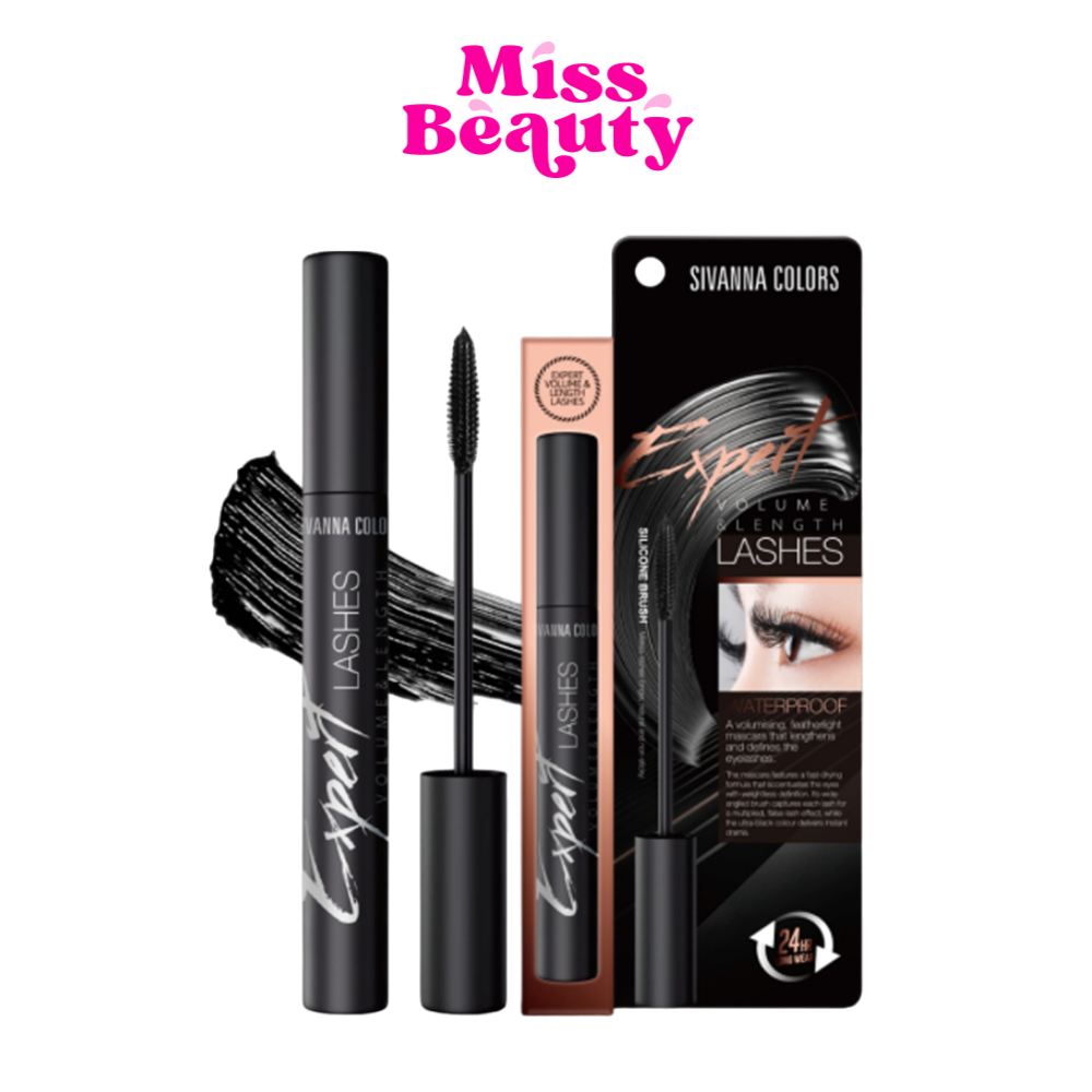 HF9045 ซีเวนน่า คัลเลอร์ส เอคซ์เพิร์ท วอลุ่ม แอนด์ เลงร์ แลชส์ SIVANNA COLORS Expert Latest Volume Lengr Lashes 6 g.
