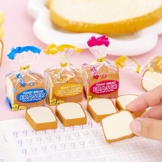 ยางลบดินสอ ขนมปัง ของจิ๋ว เหมือนจริง น่ารักมาก Cute Eraser ยางลบ ดินสอ เครื่องเขียน อุปกรณ์การเรียน