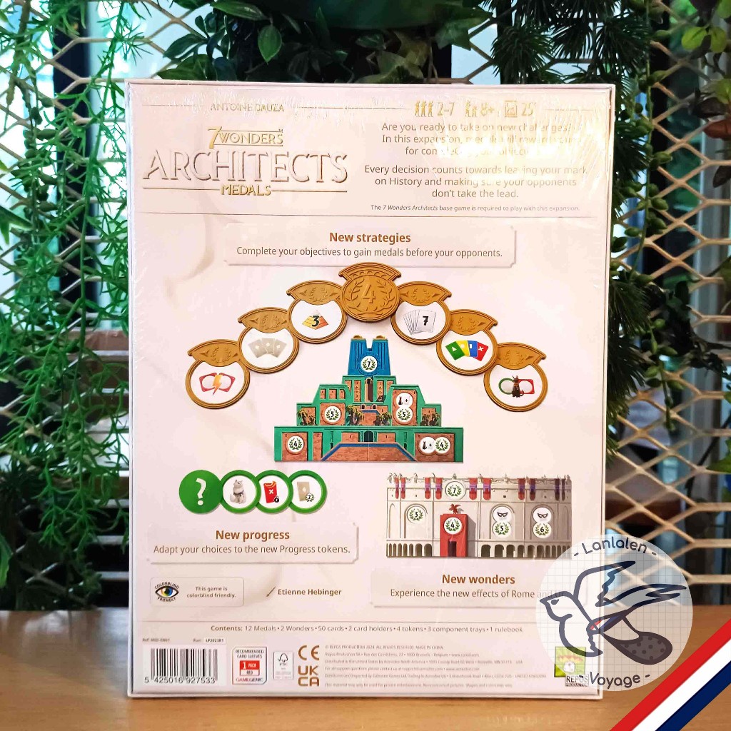 [ของแท้][สินค้าขายดี] 7 Wonders Architects EN / 7 สิ่งมหัศจรรย์ ยอดสถาปนิก ภาษาไทย / Medals Exp ห่อของขวัญฟรี[Boardgame] - รูปที่ 3