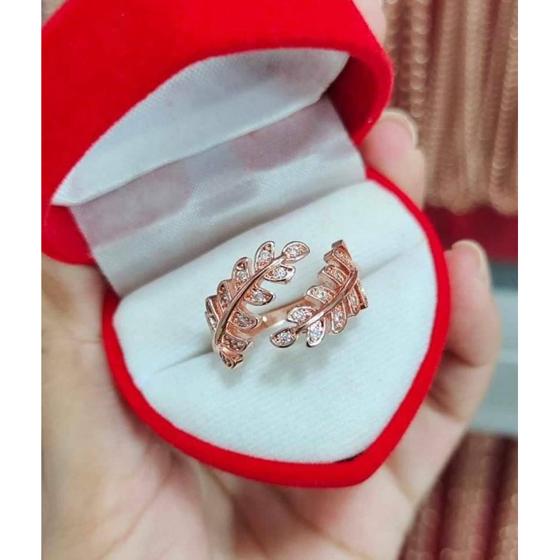 #แหวนเศษนาคลายใบมะกอกไขว้ฝังเพชร#แหวนนาค