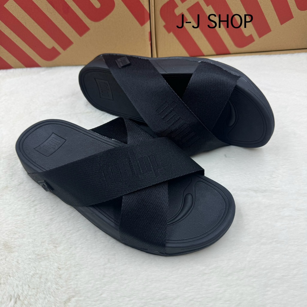 รองเท้าแตะ FItflop แบบสวมสำหรับผู้ชาย ผลิตจากผ้า งานสวยน้ำหนักเบาสวมใส่สบายใส่ทนใส่เดินสะดวก รับรองสินค้าตรงตามรูปค่ะ
