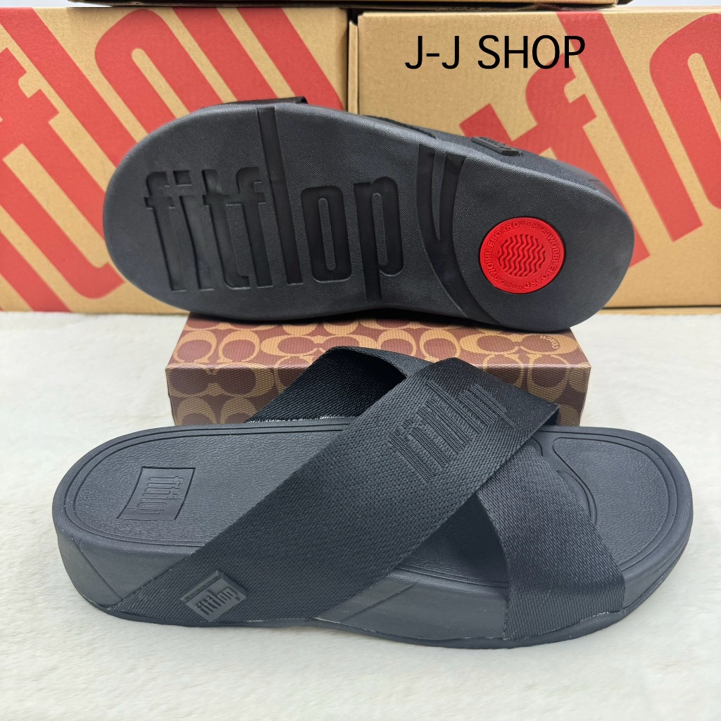 รองเท้าแตะ FItflop แบบสวมสำหรับผู้ชาย ผลิตจากผ้า งานสวยน้ำหนักเบาสวมใส่สบายใส่ทนใส่เดินสะดวก รับรองสินค้าตรงตามรูปค่ะ