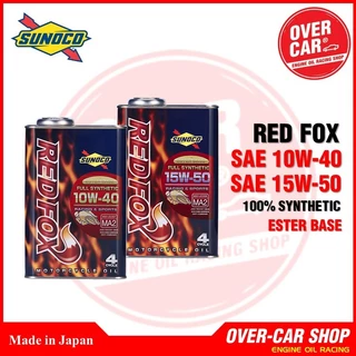 น้ำมันเครื่อง Sunoco Red Fox Synthetic100% Ester + PAO 10W-40,15W-50 ขนาด 1 ลิตร