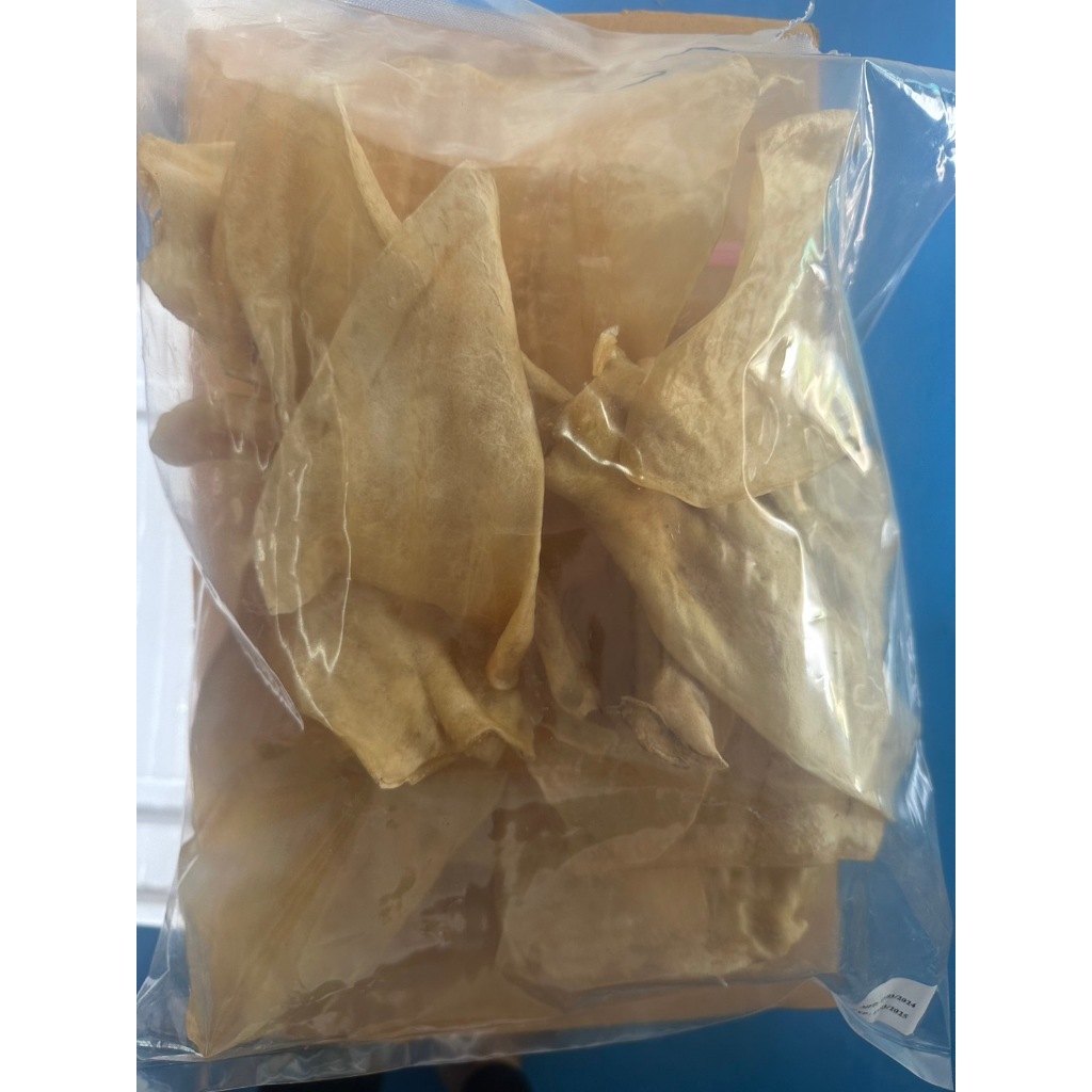 หูวัว​ธรรมชาติไม่ชุบสี.Doggy.chewwy ขนาด 500 กรัม