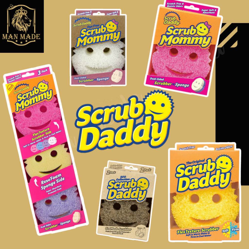 [พร้อมส่ง] Scrub Daddy ฟองน้ำมหัศจรรย์ Dual-Sided Scrubber + Sponge ของแท้