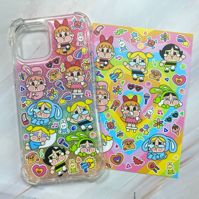 เคสเรซิ่น ลงพื้นกลิตเตอร์ (มีทุกรุ่นนะคะ)
