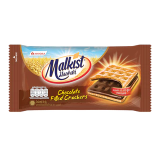 [2 แพ็ค] Malkist Cracker Chocolate Filled มอลคิสท์ แครกเกอร์ รสช็อกโกแลต 36 ก. รวม 24 ชิ้น