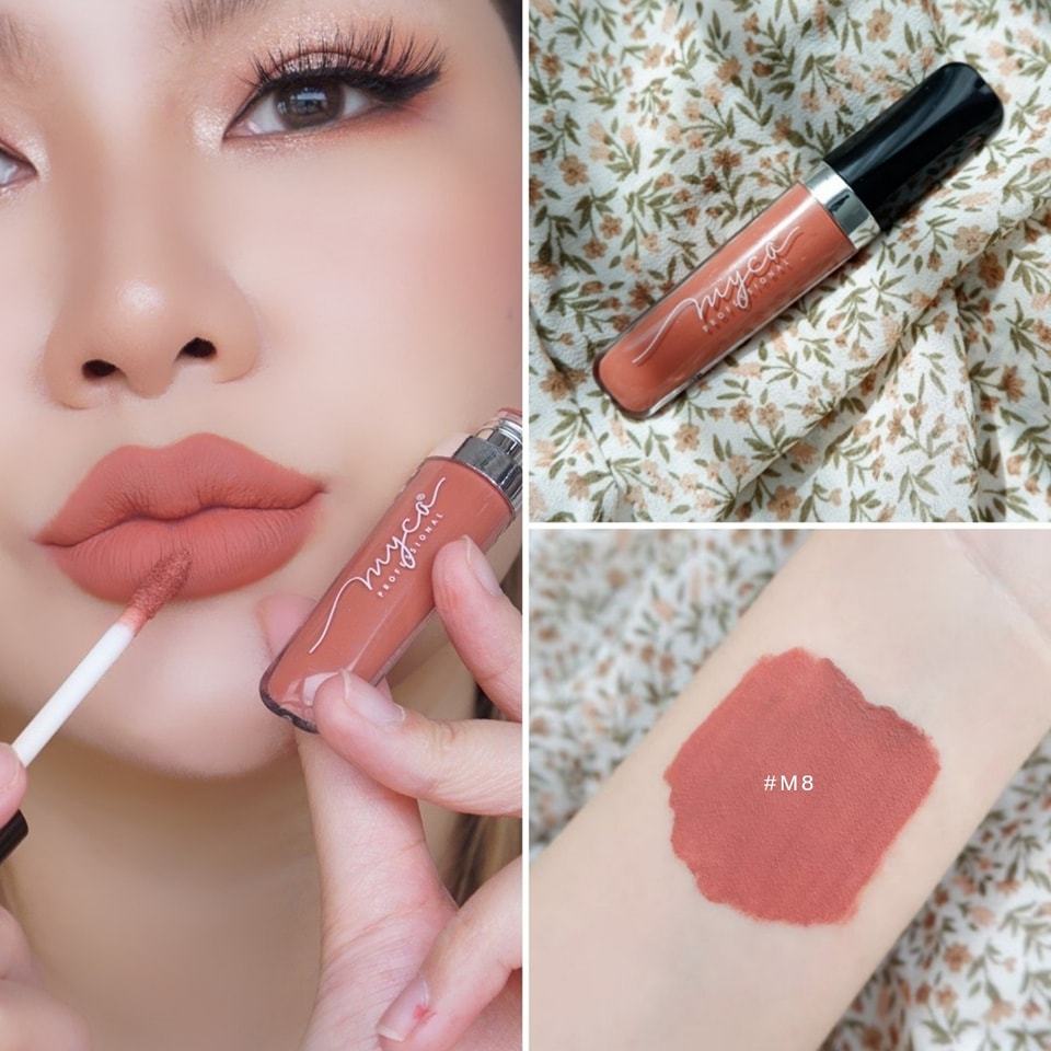MYCA M8 แมดแมทท์ เนื้อเนียน เกลี่ยง่าย ไม่ติดแมส กันน้ำ ติดทน ขนาด 4ml สีสวยมาก