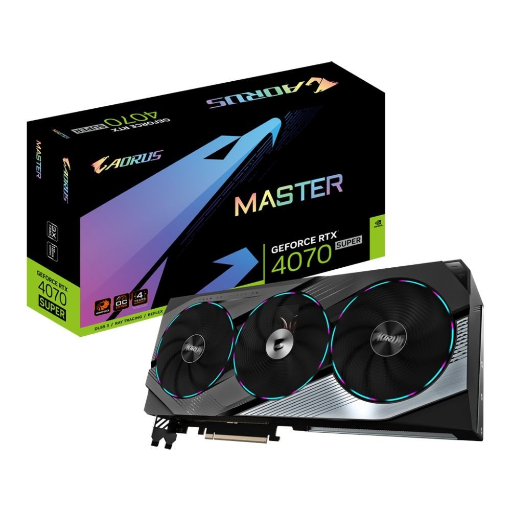 AORUS RTX 4070 SUPER MASTER 12G GDDR6X 192-bit GeForce การ์ดจอ Gigabyte 4070Super