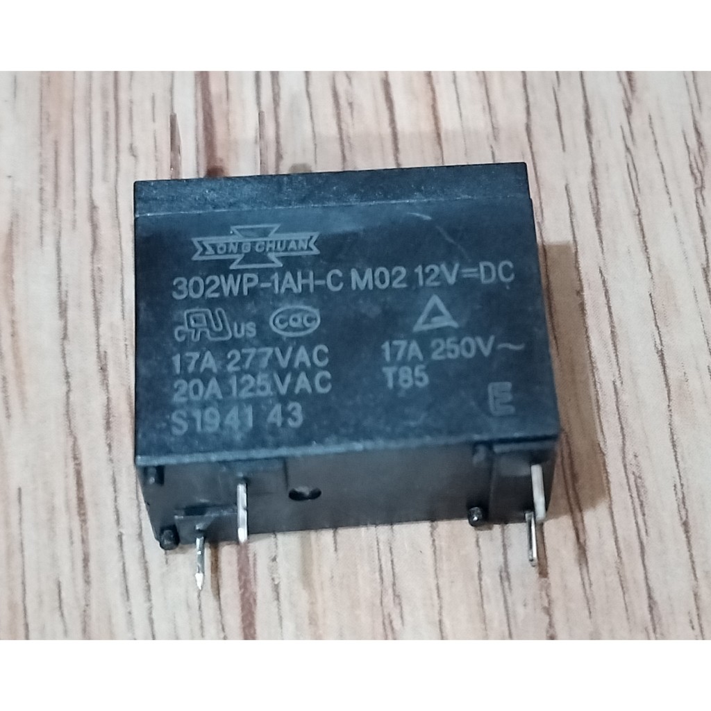 Relay 302WP-1AH-C Song Chuan รีเลย์ 12V 20A/250V แผงวงจรไฟฟ้า เตาไมโครเวฟ