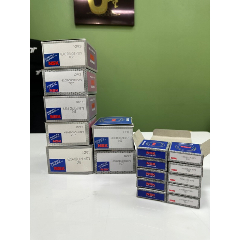 ตลับลูกปืน (10ลูก) NSK 6200 6201 6202 6203 6204 6300 6301 - รูปที่ 6