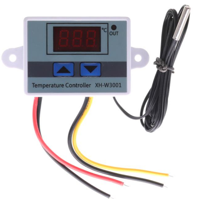 เทอร์โมสแตท เซนเซอร์ควบคุมอุณหภูมิ 12V 24V 220VAC LED XH-W3001