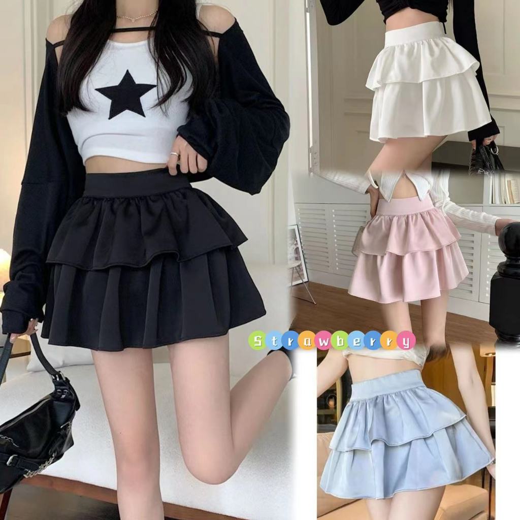 STR🐰พร้อมส่งจากกทม.🐰 กระโปรงพลีทสั้น เอวสูง เซ็กซี่ นักเรียน สีพื้น ใส่ ไปเต้น สไตล์เวียดนาม สําหรับผู้หญิง นักเรียน