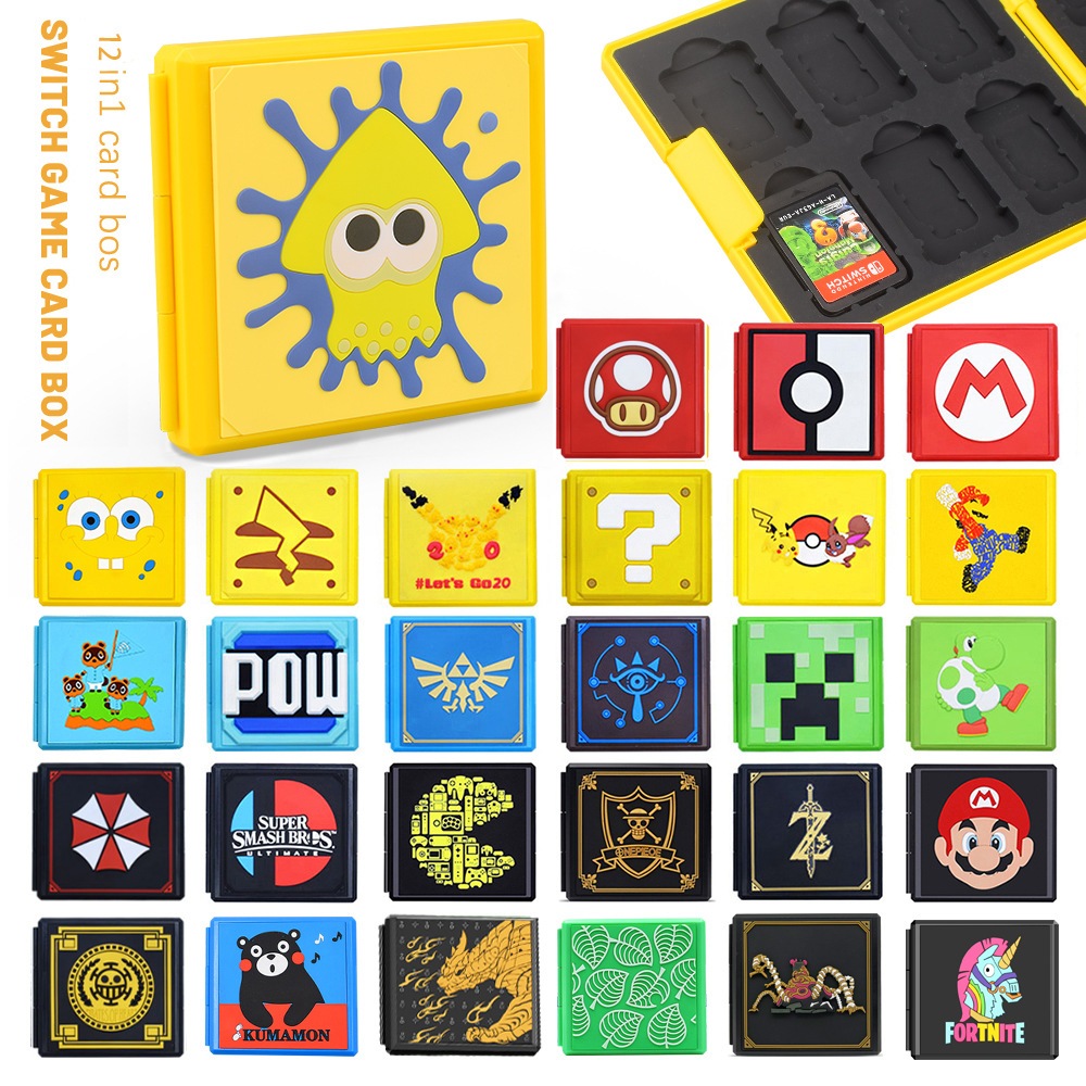 เคสกล่องใส่ตลับเกมPremium Game Card Case Card Storage Box For NintendoSwitch-- กล่องใส่ตลับ ใส่ได้ 12 เกม