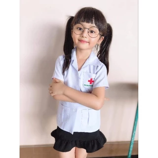 เสื้อกราวน์หมอสั้น(ลูกชาย-ลูกสาว ใส่ได้ค่ะ)