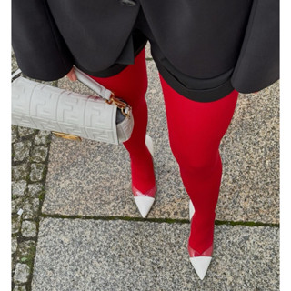 พร้อมส่งในไทย🇹🇭❤️ ถุงน่องสีแดง และสีอื่นๆ เนื้อหนา และเนื้อบ…