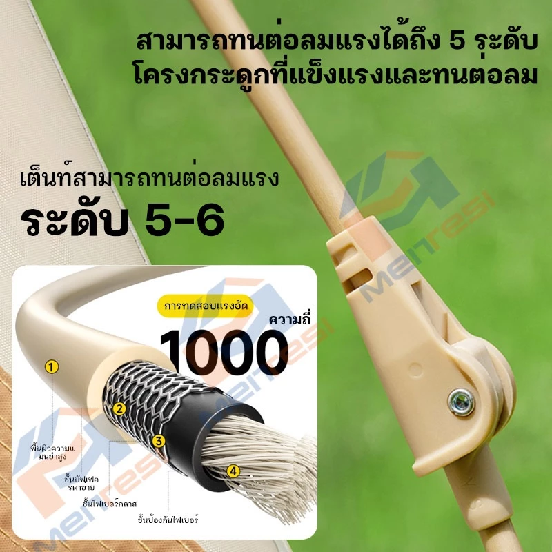 meitesi เต็นท์กางอัตโนมัติ สำหรับ 2-4 คน กันแดดกันฝน thumbnail 9