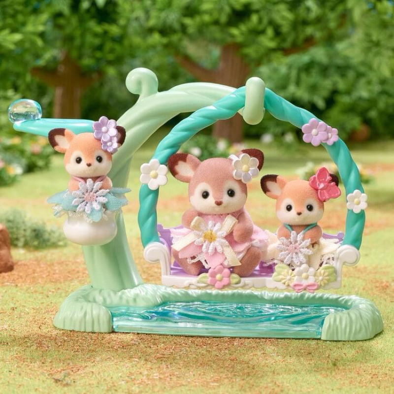 🎊รุ่นใหม่🎊 Sylvanian Deer Family Twins Swing มือ 1 กล่องญี่ปุ่น กวาง เบบี้ แฝด 2 ตุ๊กตา Baby ชิงช้า ซิลวาเนียน Reindeer - รูปที่ 5