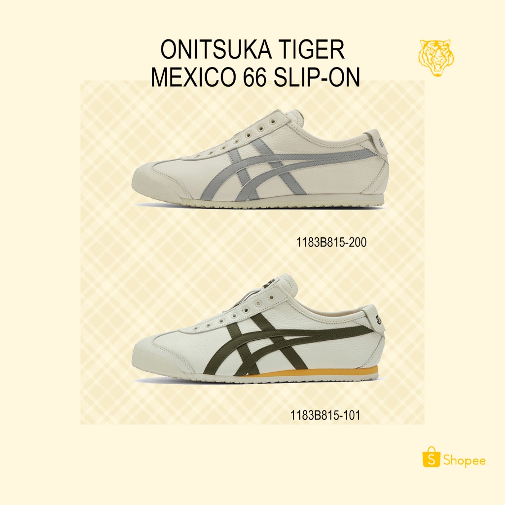 Onitsuka Tiger Mexico 66 Slip-on 1183B815-101 1183B815-200 รองเท้าผ้าใบลําลอง