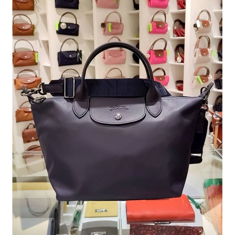 คป 🎀 (สด-ผ่อน) Size S LC ลองฌองป์ Pliage cuir หนังวัว สายสะพาย sport สายสะพายปรับความยาวได้ - รูปที่ 2