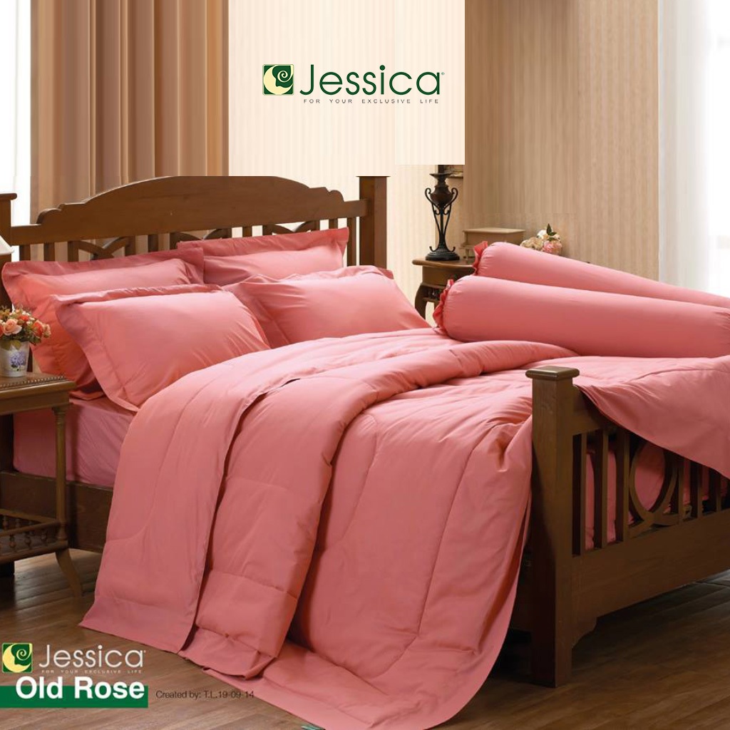 Jessica Old rose เจสสิก้า ผ้าปูที่นอน / ชุดเครื่องนอน (TC-สีพื้น) ขนาด 3.5ฟุต