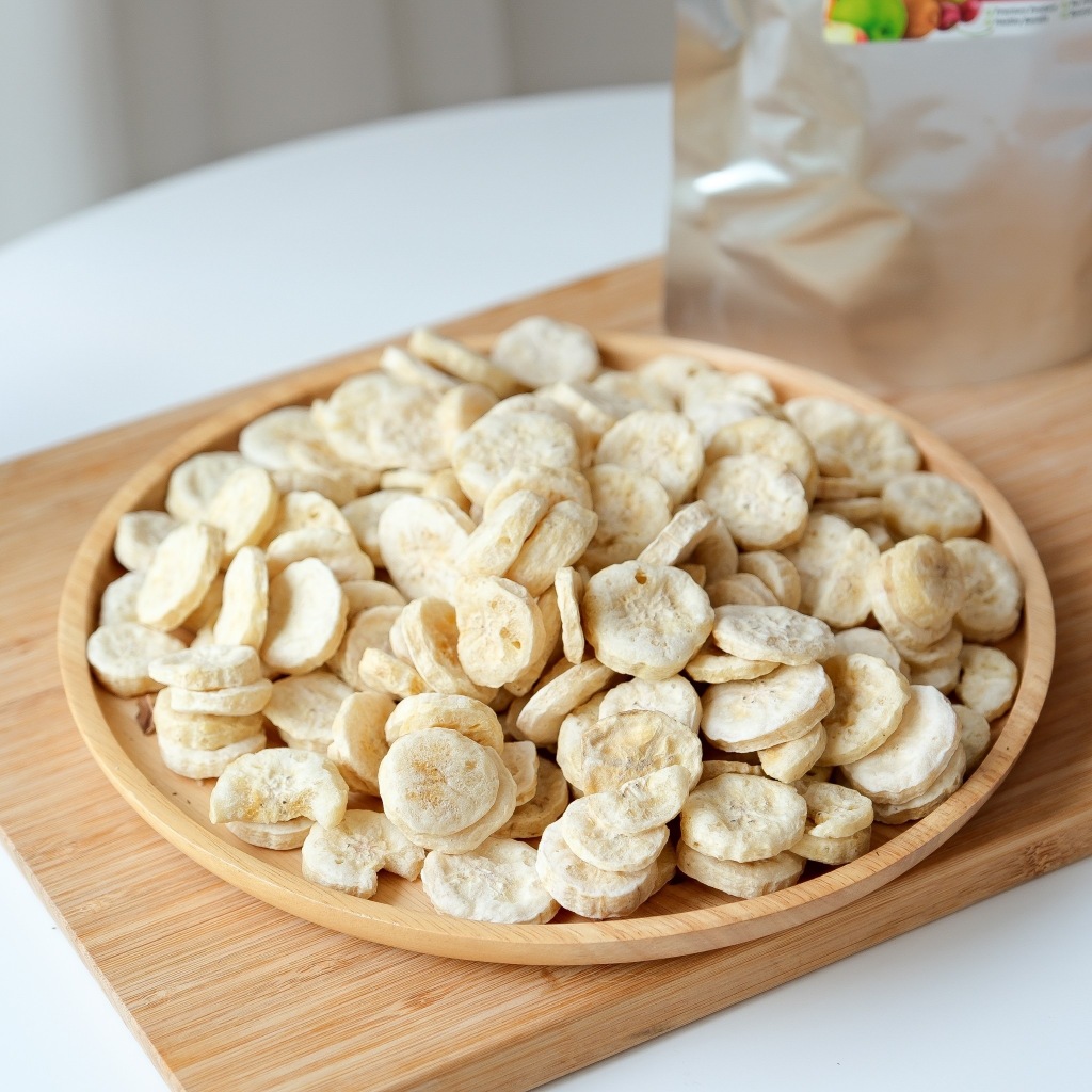 Freeze Dried Banana กล้วยหอมทองอบกรอบฟรีซดราย หวานธรรมชาติ กรอบ อร่อย ผลไม้ฟรีซดราย เกรดพรีเมี่ยม By Garden Fruits