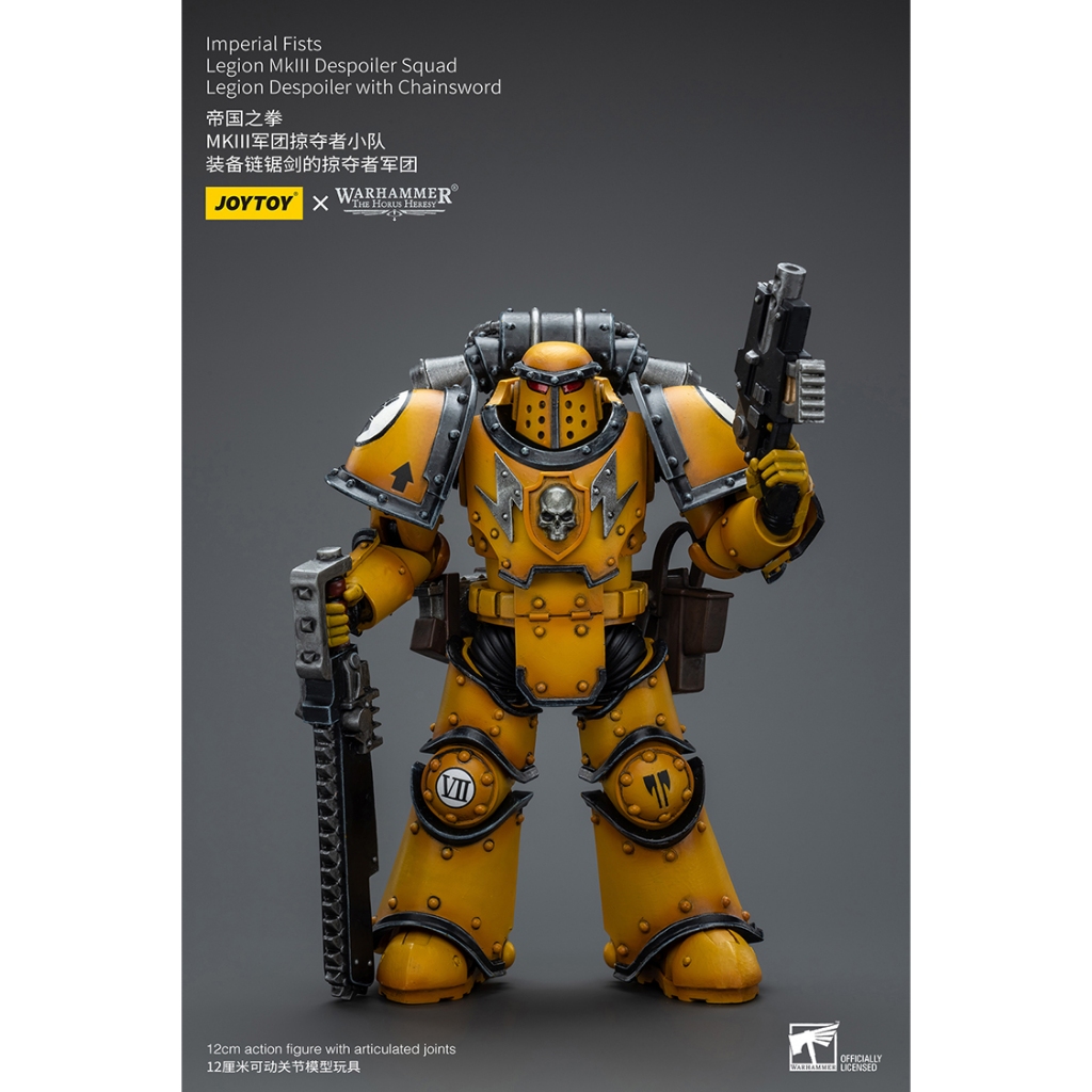 (JOYTOY) Imperial Fists Legion MkIII Despoiler Squad Legion Despoiler with Chainsword JT9091
