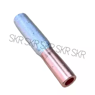 สลิปต่อสายไฟ อลูมิเนียม - ทองแดง 10 - 240 Sq.mm. (ชุด 1อัน) ( Sleeves AL - CU ) สลิป ปลือย