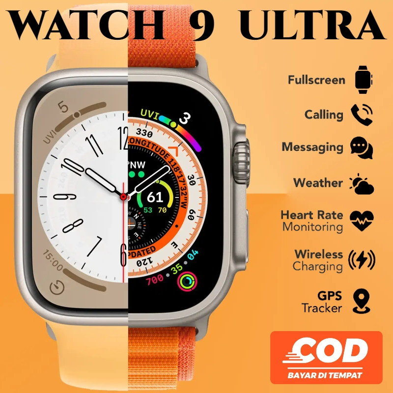 นาฬิกา smartwatch ULTRA 9 pro หน้าจอ Amoled ขนาด49 mm.อัดเสียง ลงรูปลงเพลง เมนูไทย สมาร์ทวอทช์ เปลี่ยนรูปหน้าจอได้