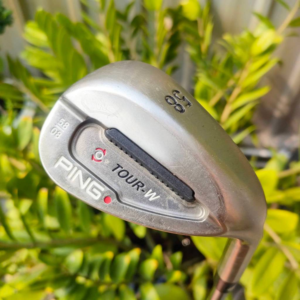 [ผ่อน] WEDGE PING TOUR-W องศา 58 BOUNCE 08 ก้าน PING AWT FLEX S หน้า milled สวย ตกหยุด ไม้กอล์ฟพรีเม