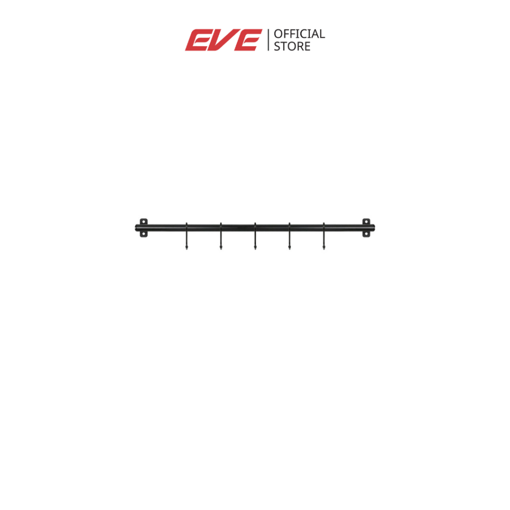 EVEราวแขวนติดผนังพร้อมตะขอ WR6-WS Rail 600 mm