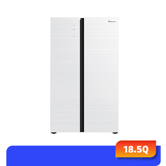 ตู้เย็น 2 ประตู SIDE BY SIDE HISENSE RS670N4AW1 18.5Q ขาว  (สั่งสินค้า 1 ชิ้น/1 ออเดอร์เท่านั้น)