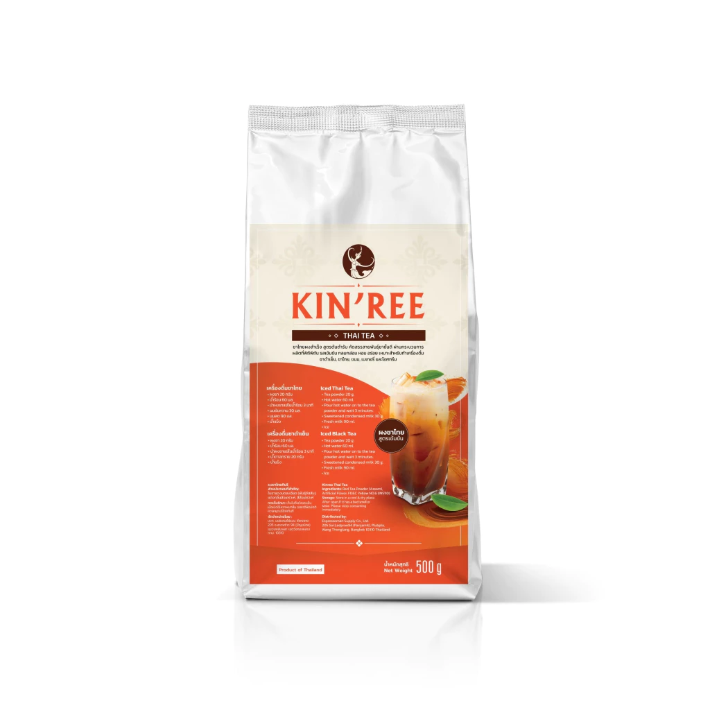 THAI TEA KIN'REE ชาไทย กินรี ชาไทยแท้ 100% ขนาด 500 กรัม