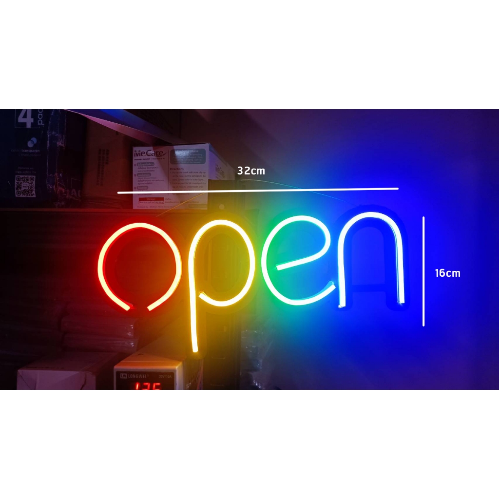 ป้ายไฟ LED ป้ายไฟประดับร้าน ป้ายไฟสำเร็จรูป ป้ายไฟเปิดร้าน ReturnLED ป้ายOpenตัวใหม่