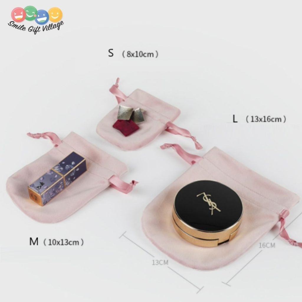 ✅พร้อมส่ง 🛻 ถุงกำมะหยี่ หูรูด ใส่เครื่องประดับ ถุงแดงตรุษจีน ถุงแดงใส่ทอง ใส่พาวเวอร์แบงค์ ใส่พระ