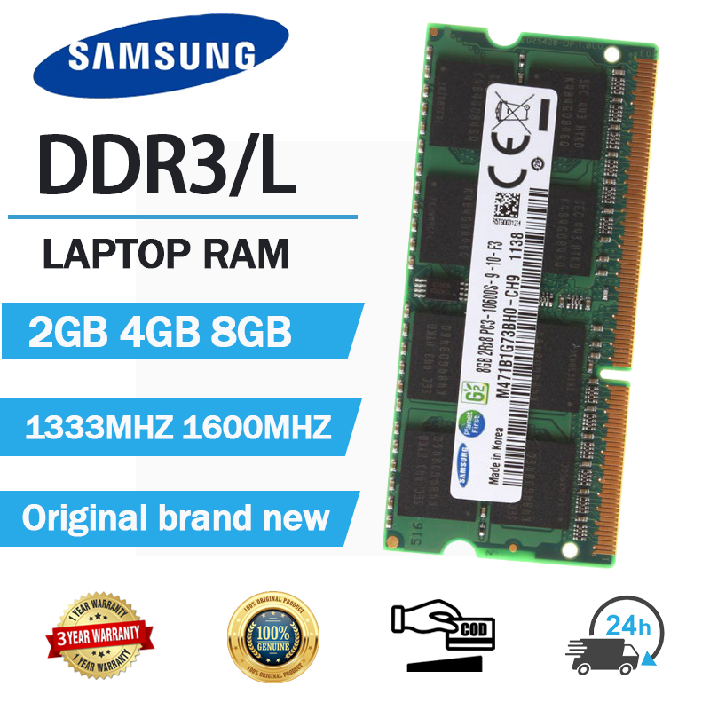 [24H ship] Samsung 2GB 4GB 8GB DDR3 RAM 1600MHz 1333MHZ DDR3L PC3L SODIMM Notebook Memory 204Pin 1.35V 1.5V Memory