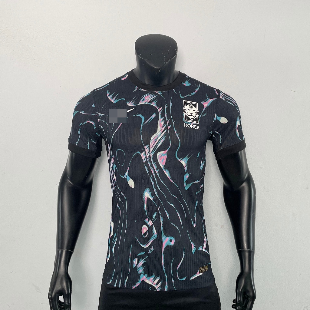 เสื้อฟุตบอลกีฬา เกาหลี สีดำ2024/2025 (เกรดเพลเยอร์) คุณภาพสูง ใส่สบาย Player
