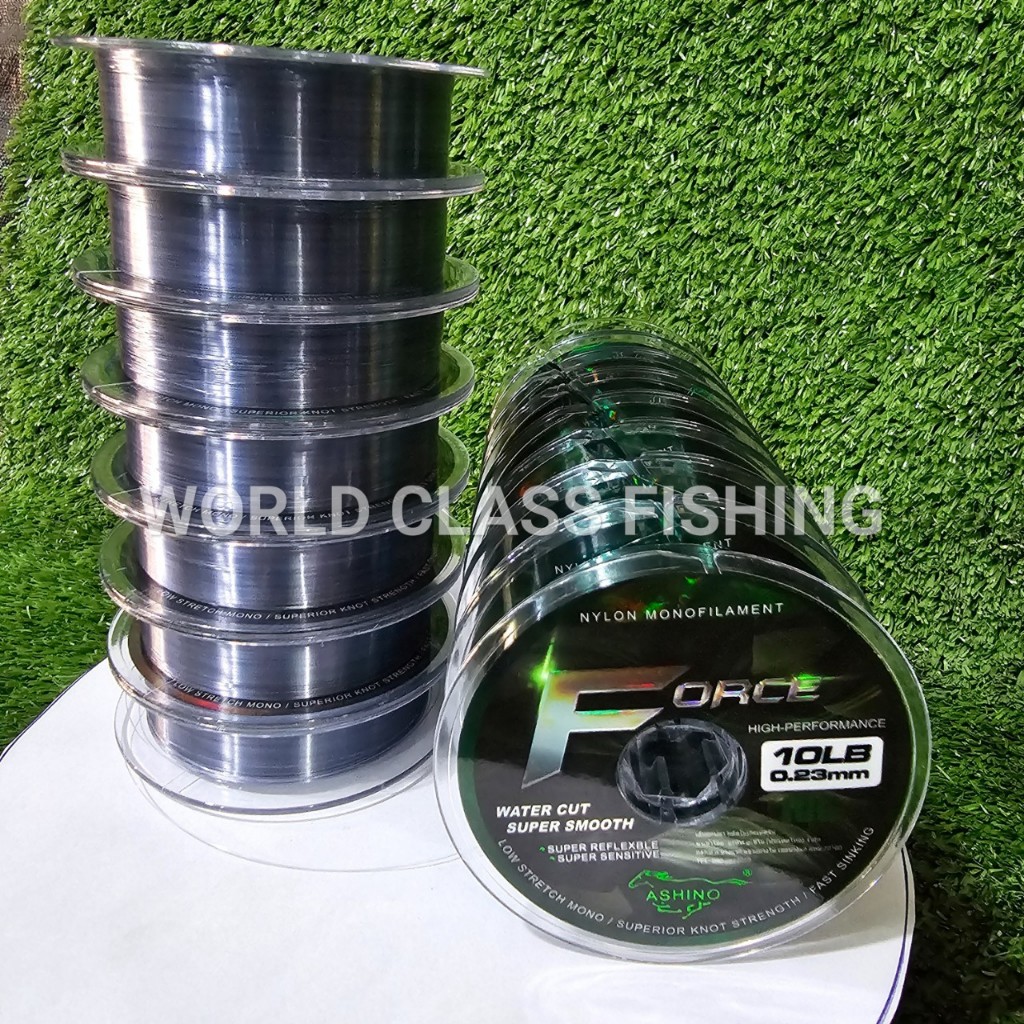 แท้ สายเอ็นตกปลา Ashino Force ยาว 100 เมตร ราคาสุดคุ้ม ใช้ได้ทั้งหมายธรรมชาติ บ่อทั่วไป fishing line