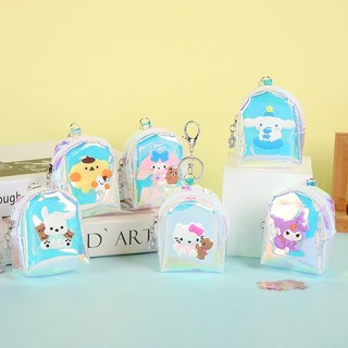 (พร้อมส่ง)CRJ165 กระเป๋าใส่เหรียญ พวงกุญแจ จี้ลิปสติก มีซิป ขนาดเล็ก แบบพกพา