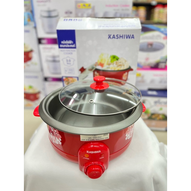 หม้อสุกี้ไฟฟ้า ฝาแก้ว MISAWA KW-3806 ขนาด 3 ลิตร