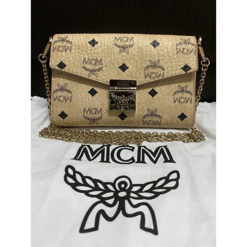 MCM Millie Flap Small Crossbody in Visetos BK (มือสอง)