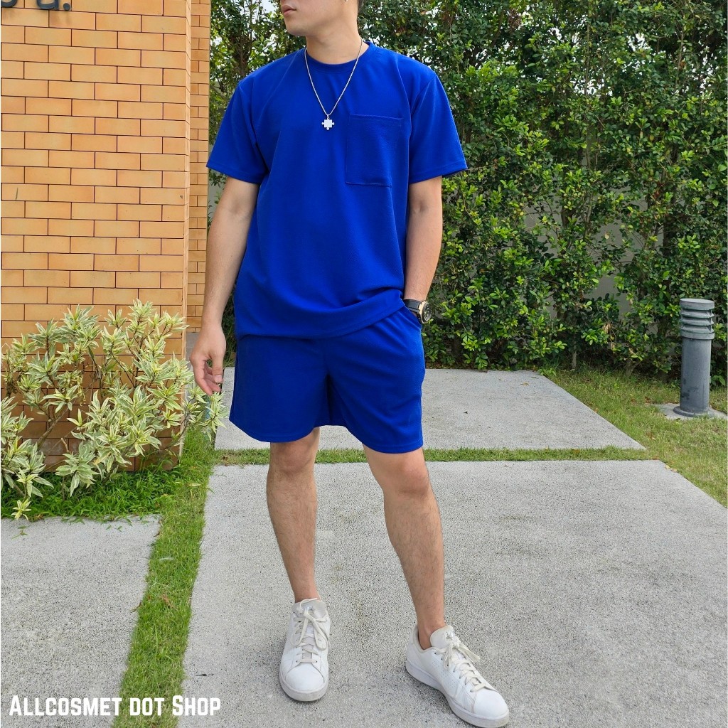 ชุดเซ็ทผู้ชาย เสื้อ+กางเกง ผ้าวูลเวฟไม่ร้อน นุ่ม ทิ้งตัว ไม่ยับ ซักแล้วไม่ต้องรีด By A.COSMET - รูปที่ 5