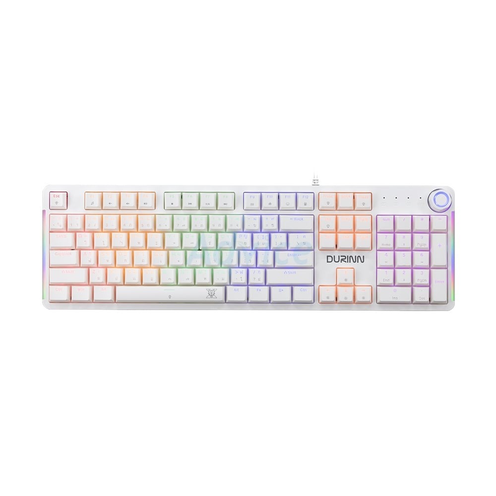 NUBWO-X KEYBOARD (คีย์บอร์ด) DURINN X800 CIY WHITE BLUE-SWITCH - A0158359