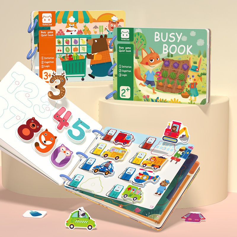 Quiet Book หนังสือกิจกรรม หนังสือเสริมพัฒนาการ หนังสือฝึกสมอง
