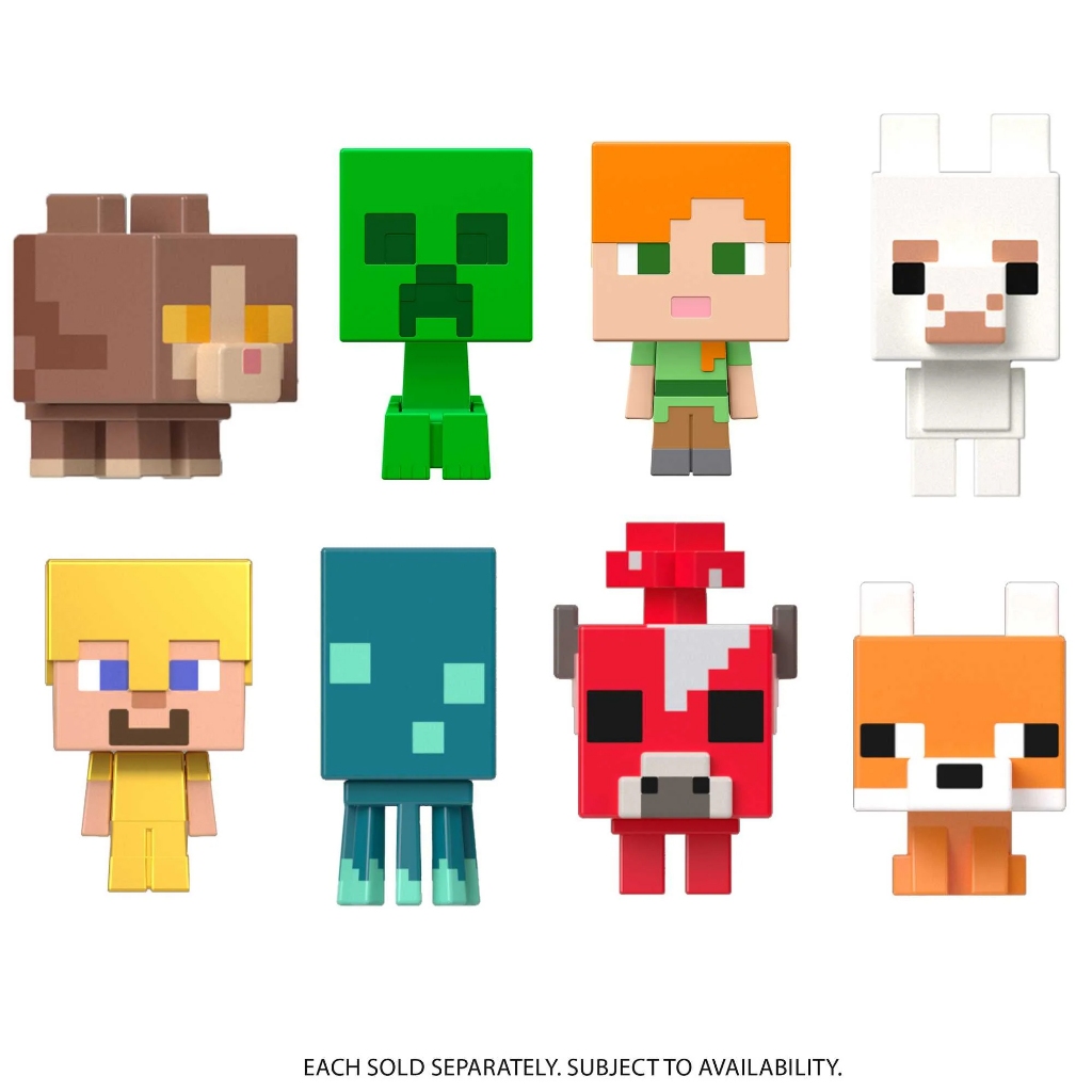 Minecraft Mob Head Minis Assortment Figures - ไมน์คราฟต์ ฟิกเกอร์จิ๋วหัวม็อบ / โมเดลจิ๋วหัวม็อบ