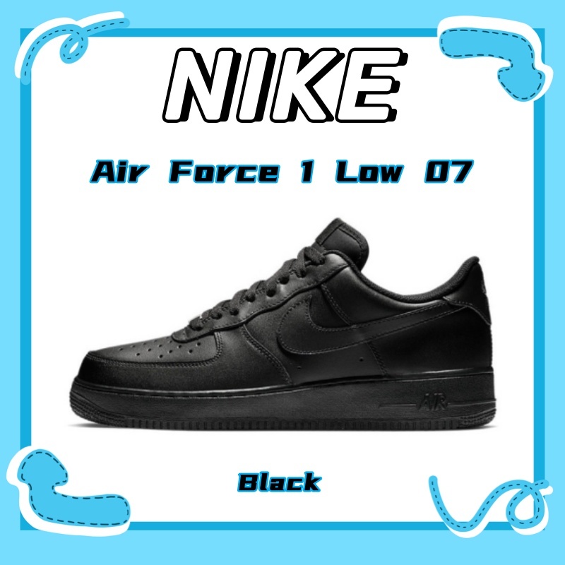 รองเท้าผ้าใบ NIKE Air Force 1 Low 07 Black